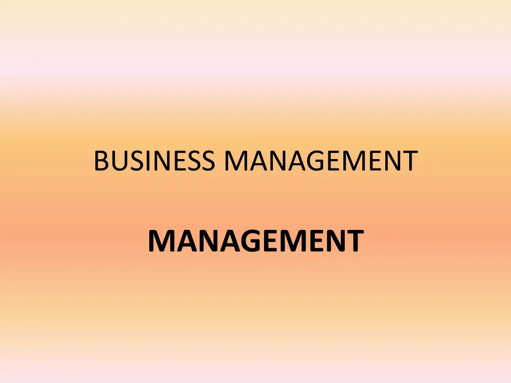 business management n.w