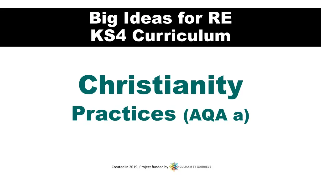 big ideas for re ks4 curriculum n.w