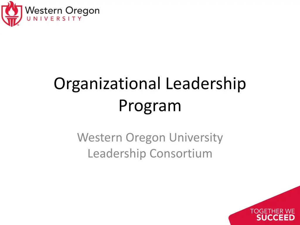 organizational leadership program n.w