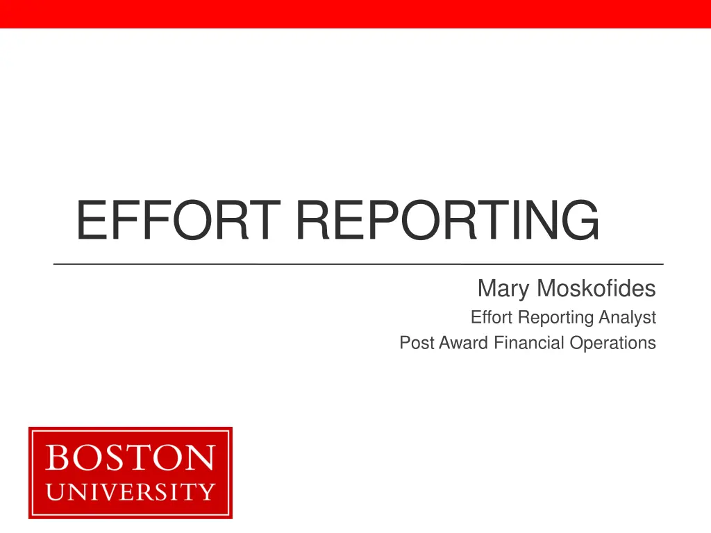 effort reporting n.w