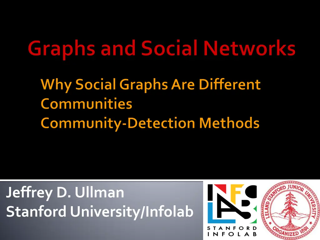 jeffrey d ullman stanford university infolab n.w