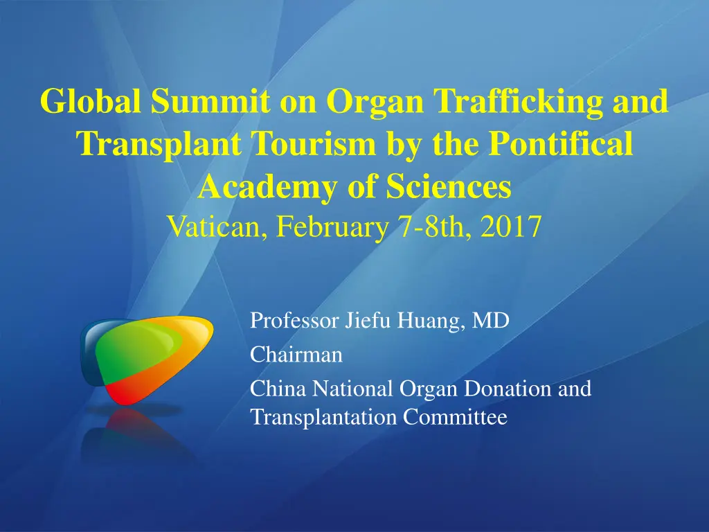 global summit on organ trafficking and transplant n.w