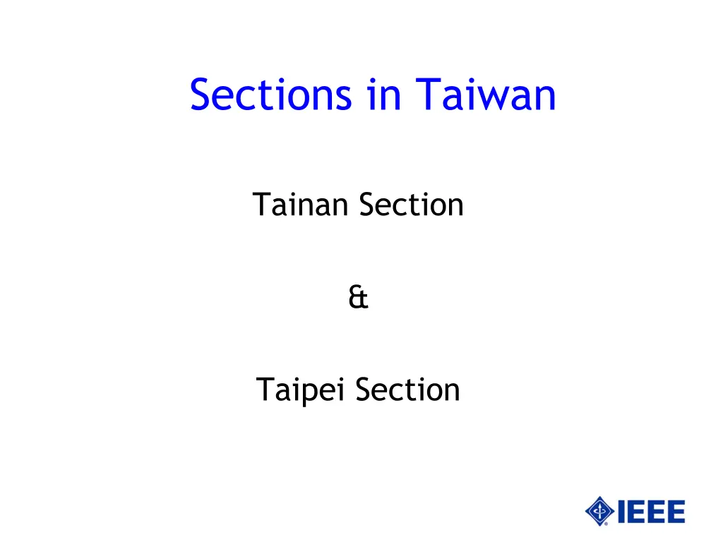 sections in taiwan n.w