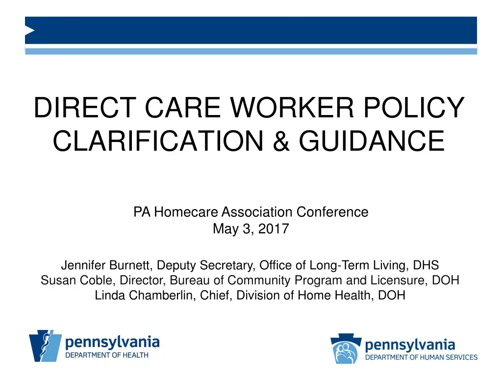 direct care worker policy clarification guidance n.w