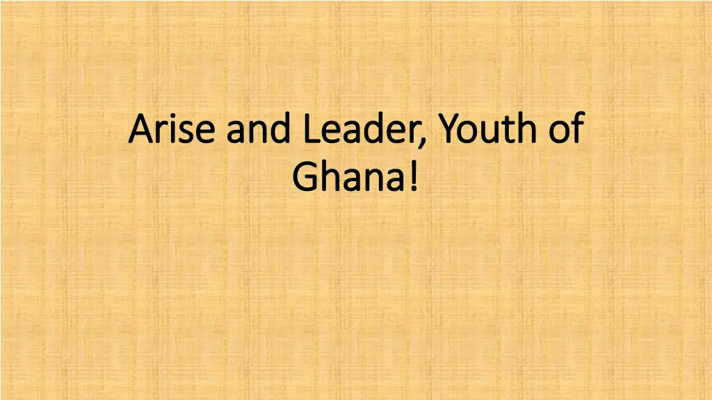 arise and leader youth of arise and leader youth n.w