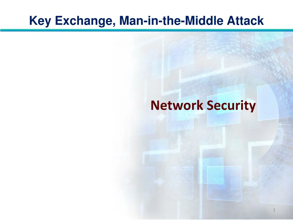 key exchange man in the middle attack n.w