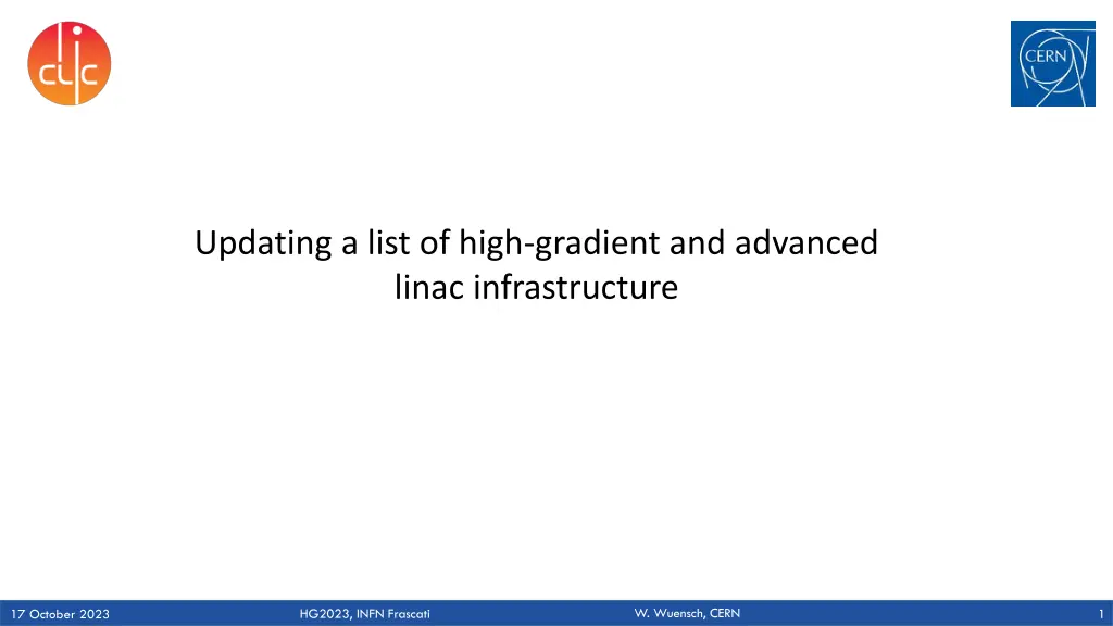 updating a list of high gradient and advanced n.w