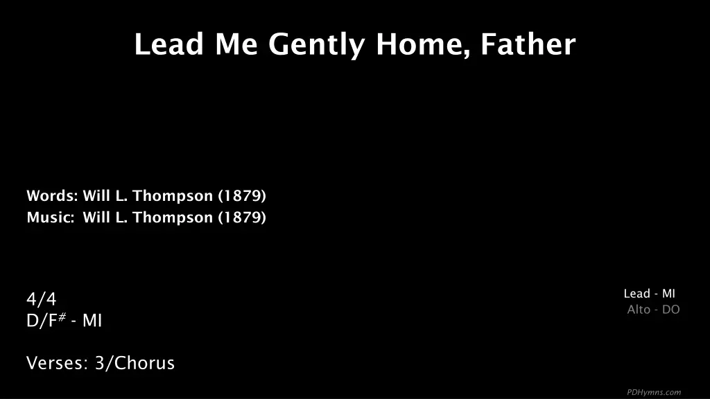lead me gently home father n.w