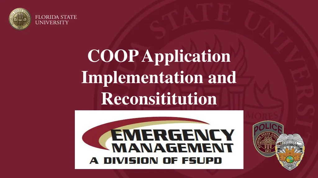 coop application implementation n.w
