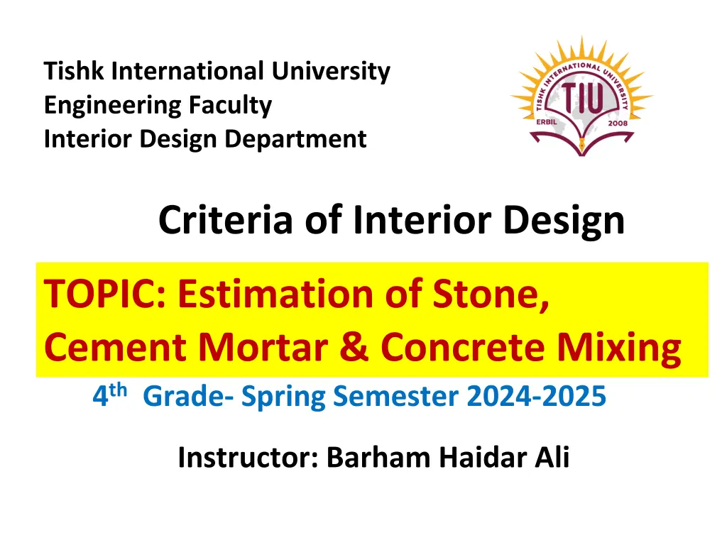 tishk international university engineering n.w