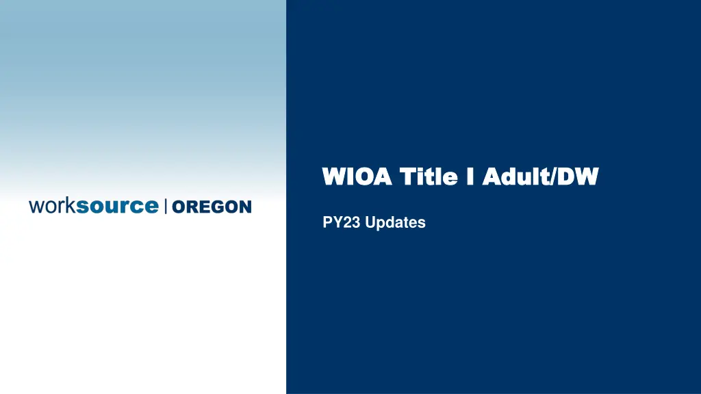 wioa title i adult dw wioa title i adult dw n.w
