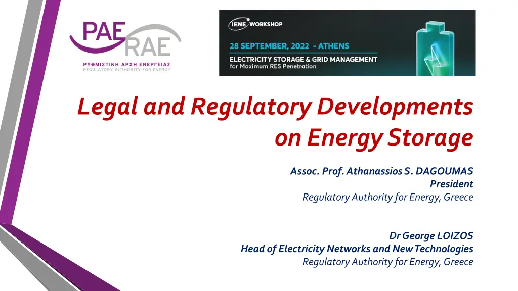 legal and regulatory developments on energy n.w