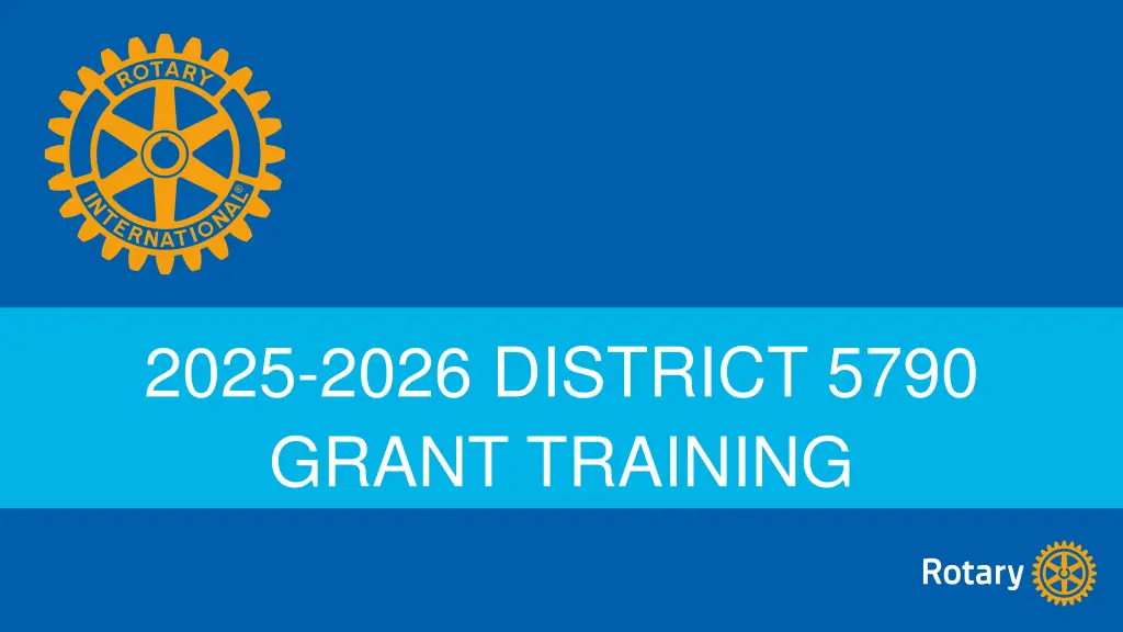 2025 2026 district 5790 grant training n.w