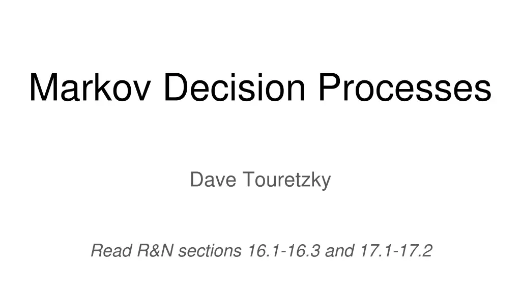 markov decision processes n.w