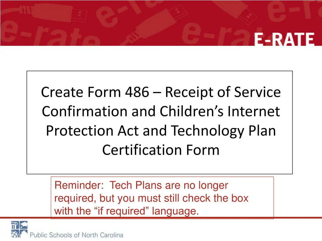 create form 486 receipt of service confirmation n.w
