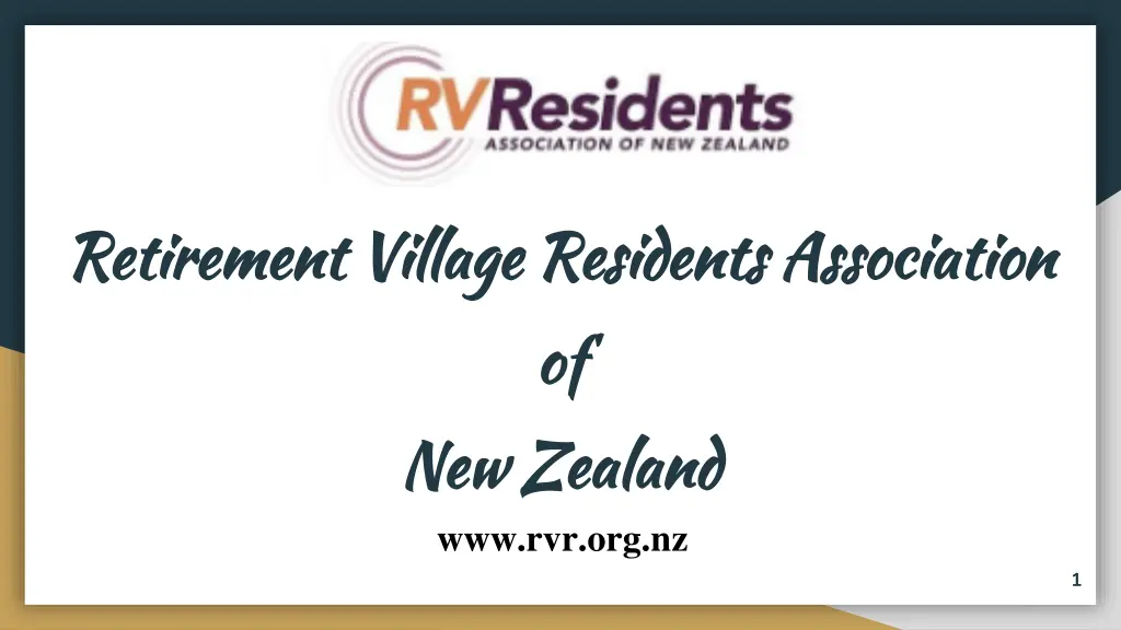 retirement village residents association n.w