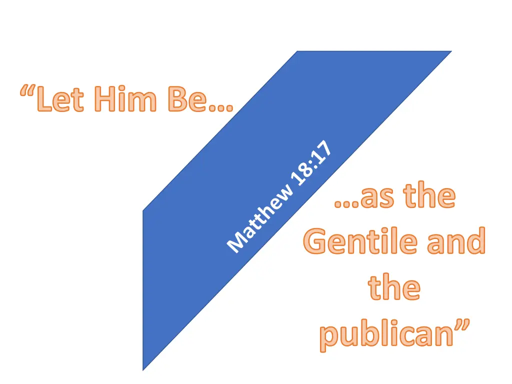 let him be n.w