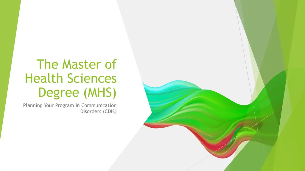 the master of health sciences degree mhs n.w
