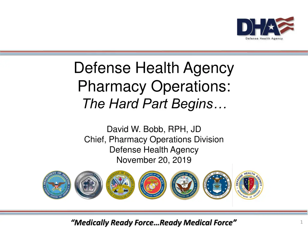 defense health agency pharmacy operations n.w
