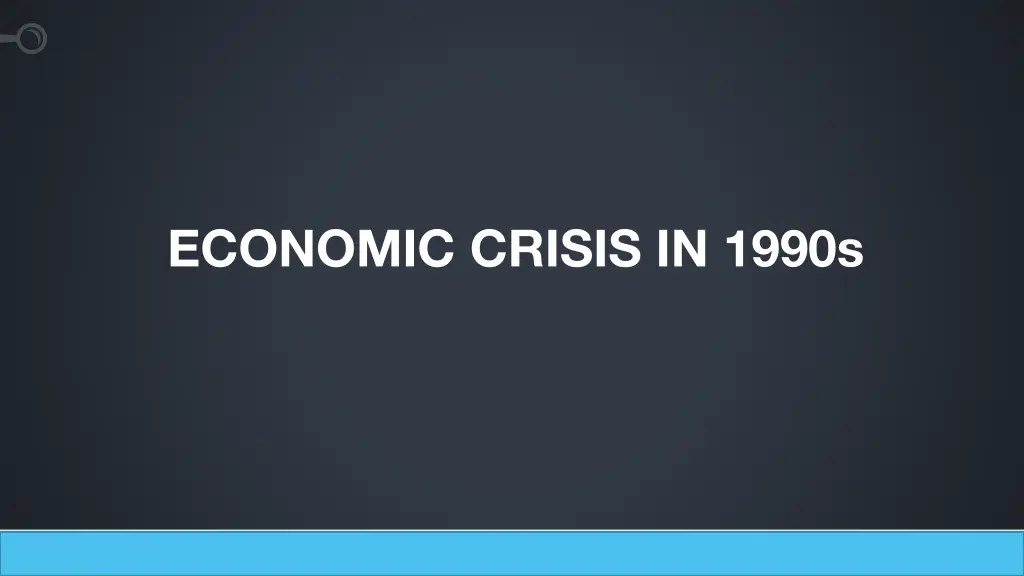 economic crisis in 1990s n.w