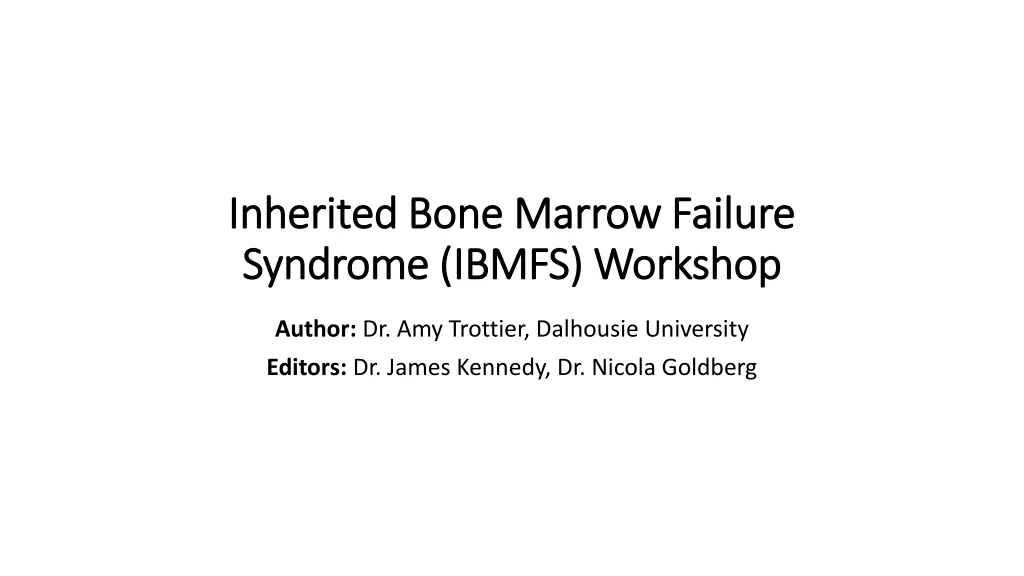 inherited bone marrow failure inherited bone n.w