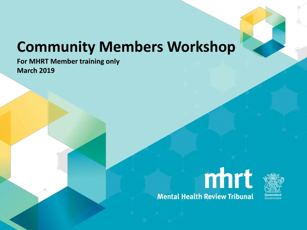community members workshop for mhrt member n.w