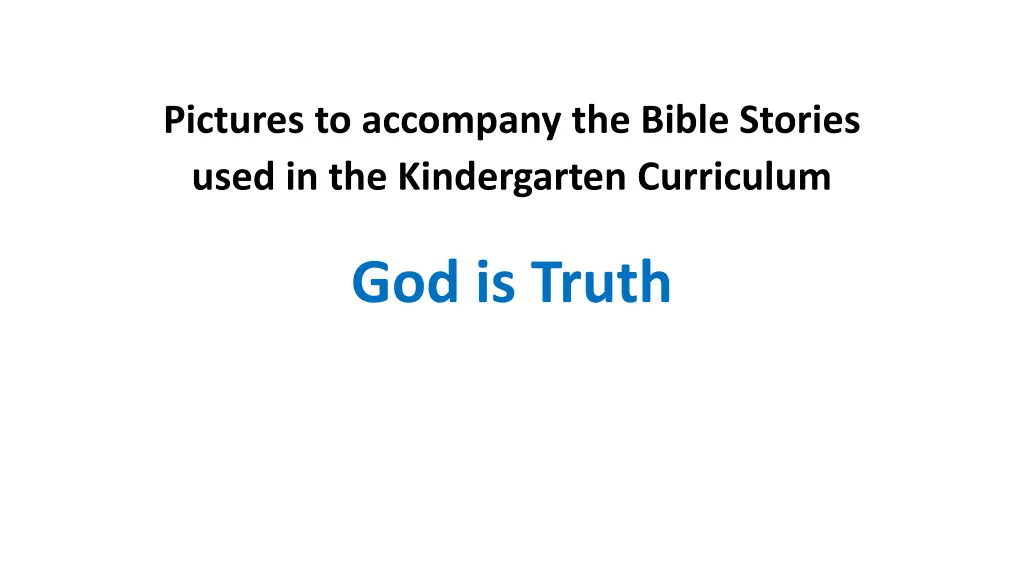 pictures to accompany the bible stories used n.w