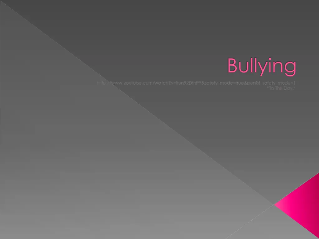 bullying n.w
