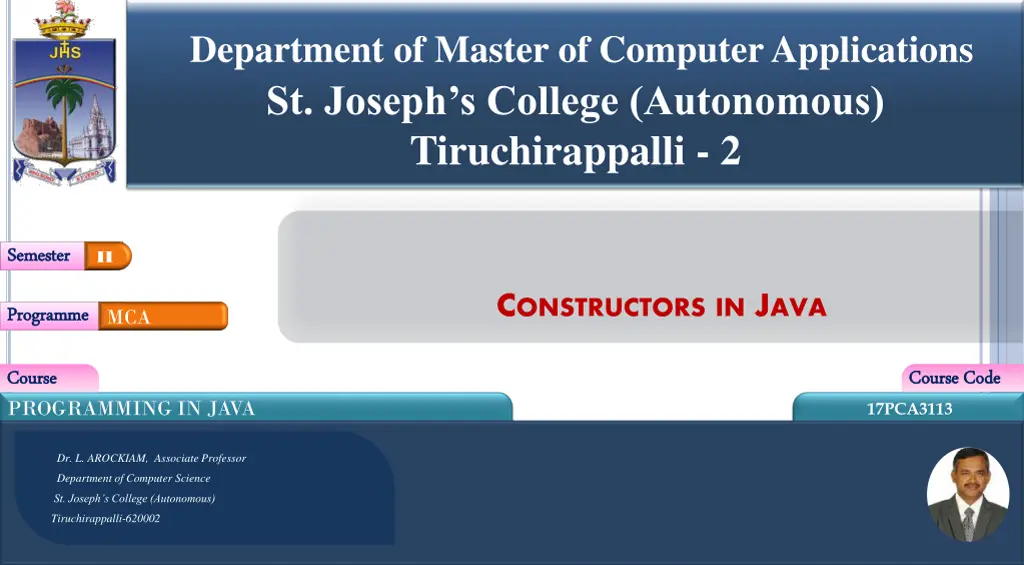 department of master of computer applications n.w