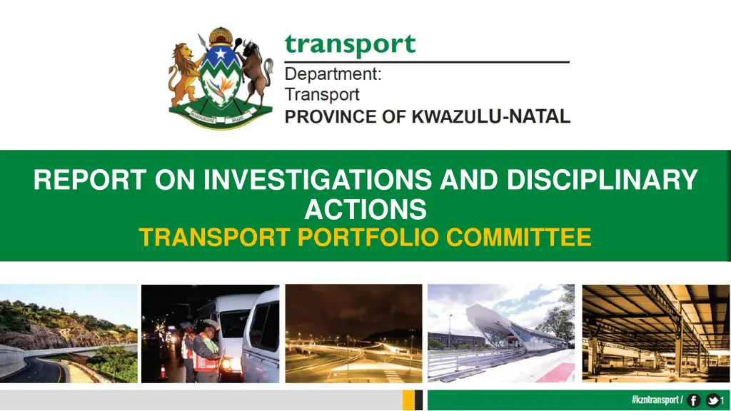 report on investigations and disciplinary actions n.w