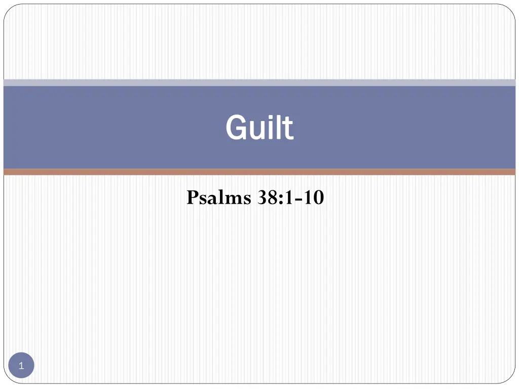 guilt guilt n.w