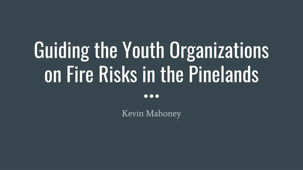 guiding the youth organizations on fire risks n.w