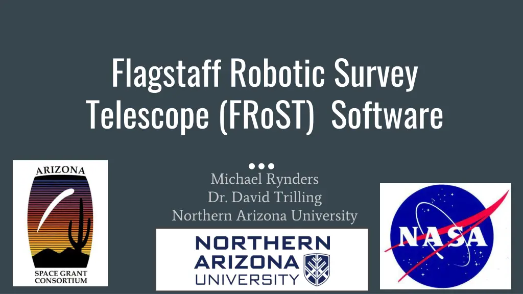 flagstaff robotic survey telescope frost software n.w