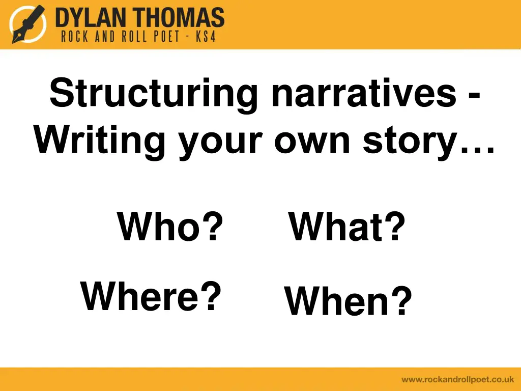 structuring narratives writing your own story n.w
