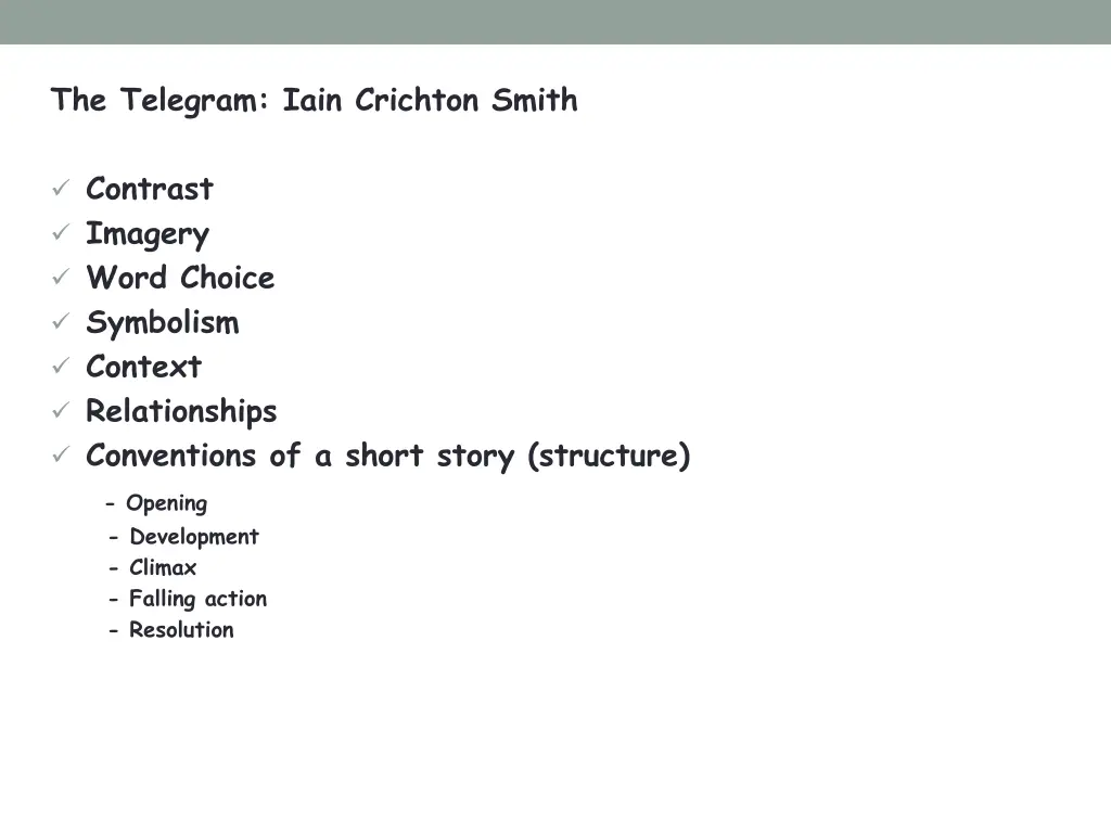 the telegram iain crichton smith n.w