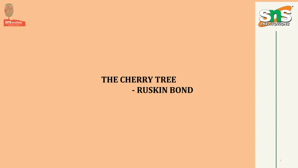 the cherry tree ruskin bond n.w