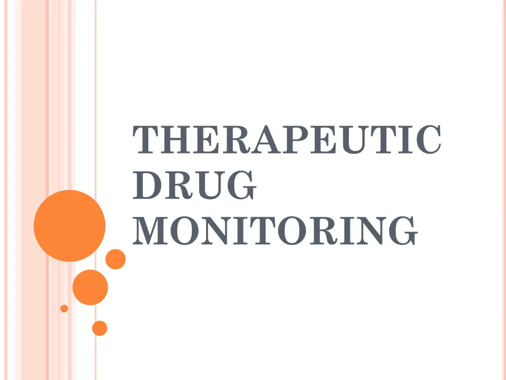 therapeutic drug monitoring n.w
