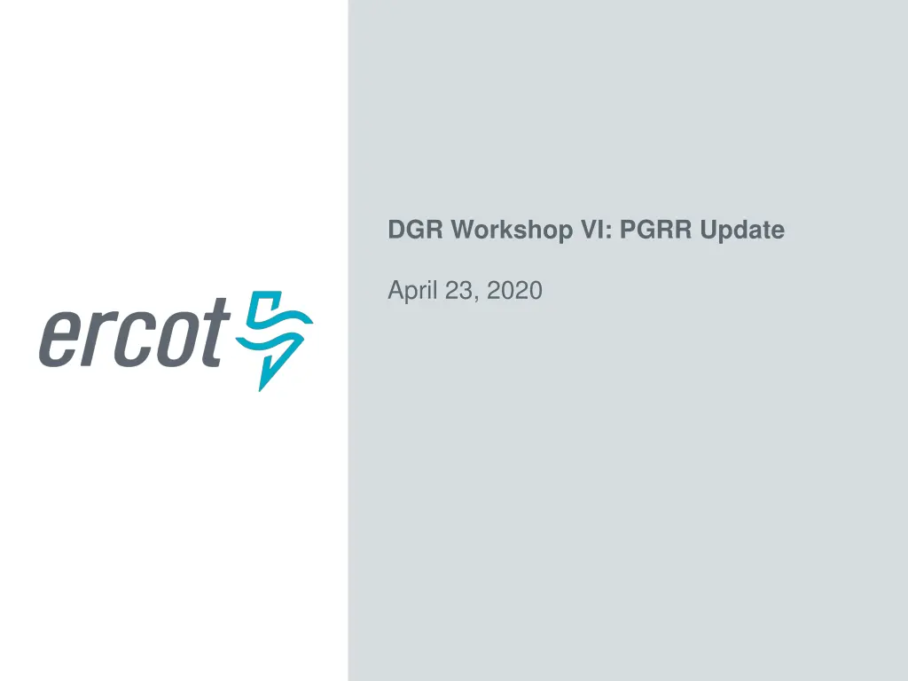 dgr workshop vi pgrr update n.w