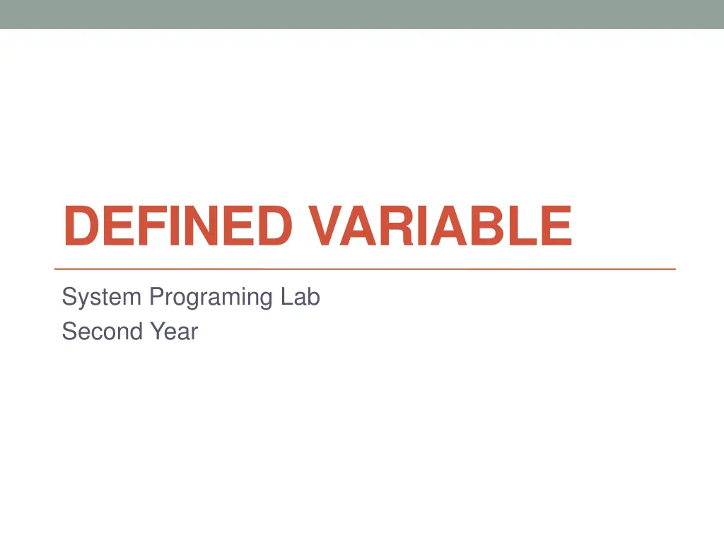 defined variable n.w