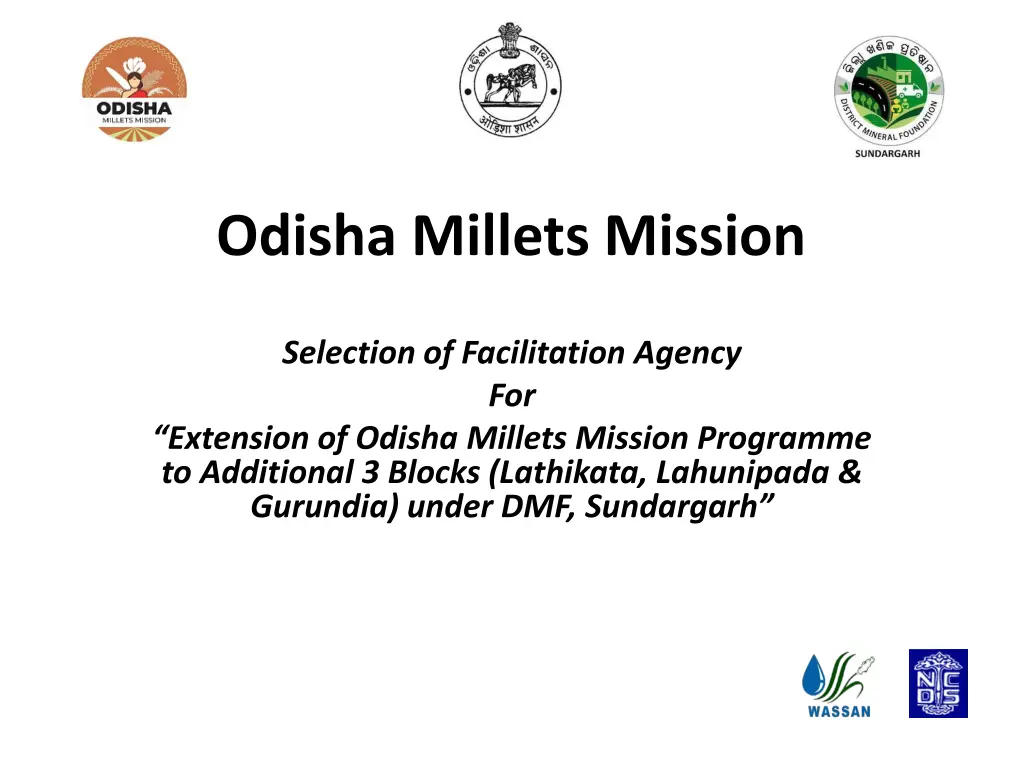 odisha millets mission n.w