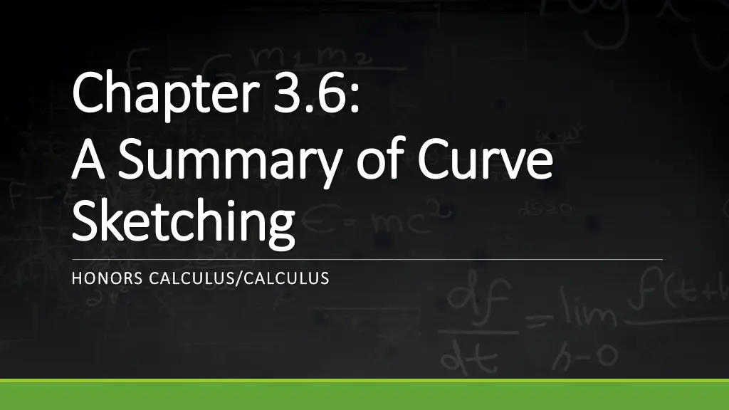 chapter chapter 3 3 6 a summary of curve n.w