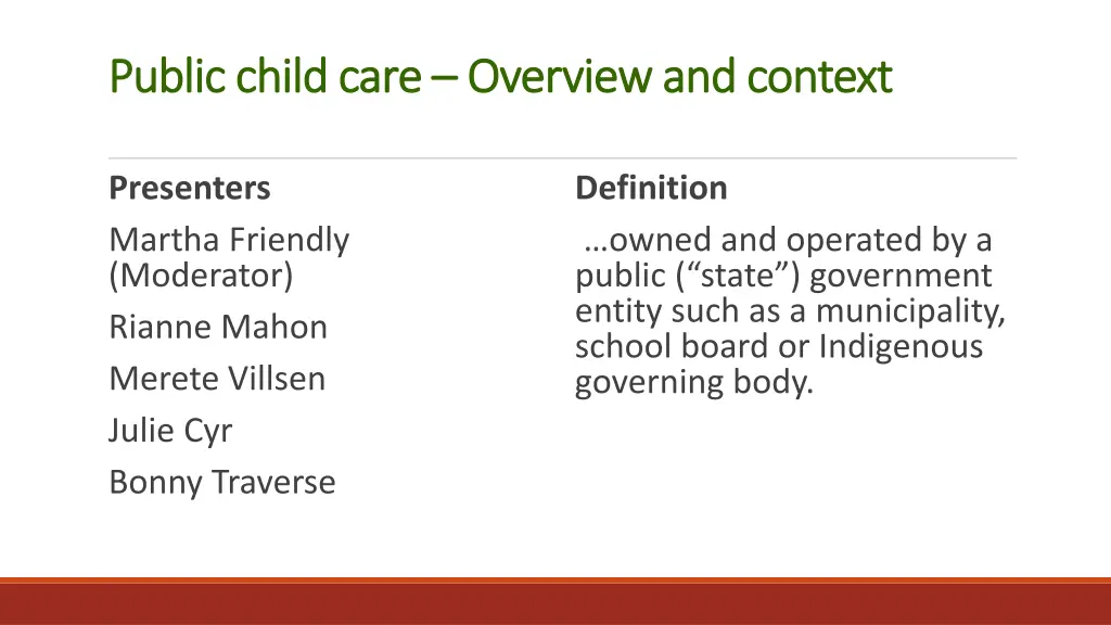 public child care public child care overview n.w