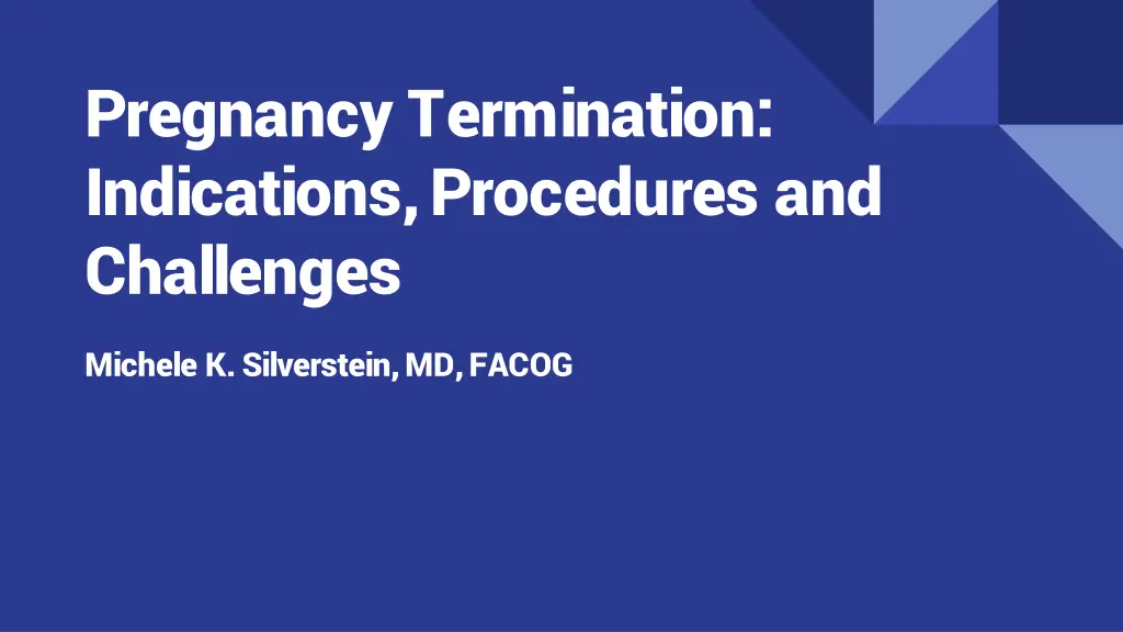 pregnancy termination indications procedures n.w