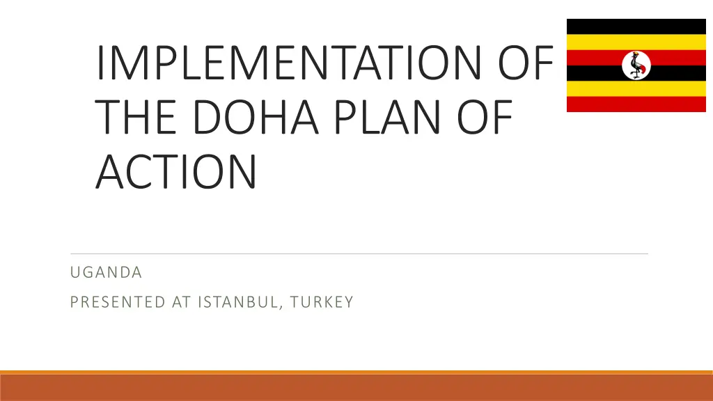 implementation of the doha plan of action n.w