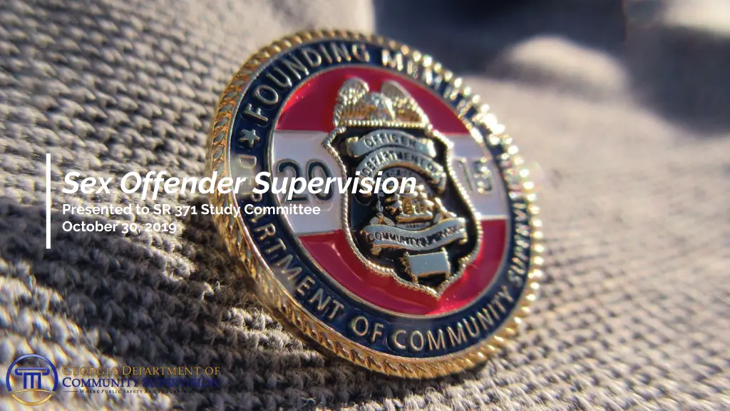 sex offender supervision presented n.w
