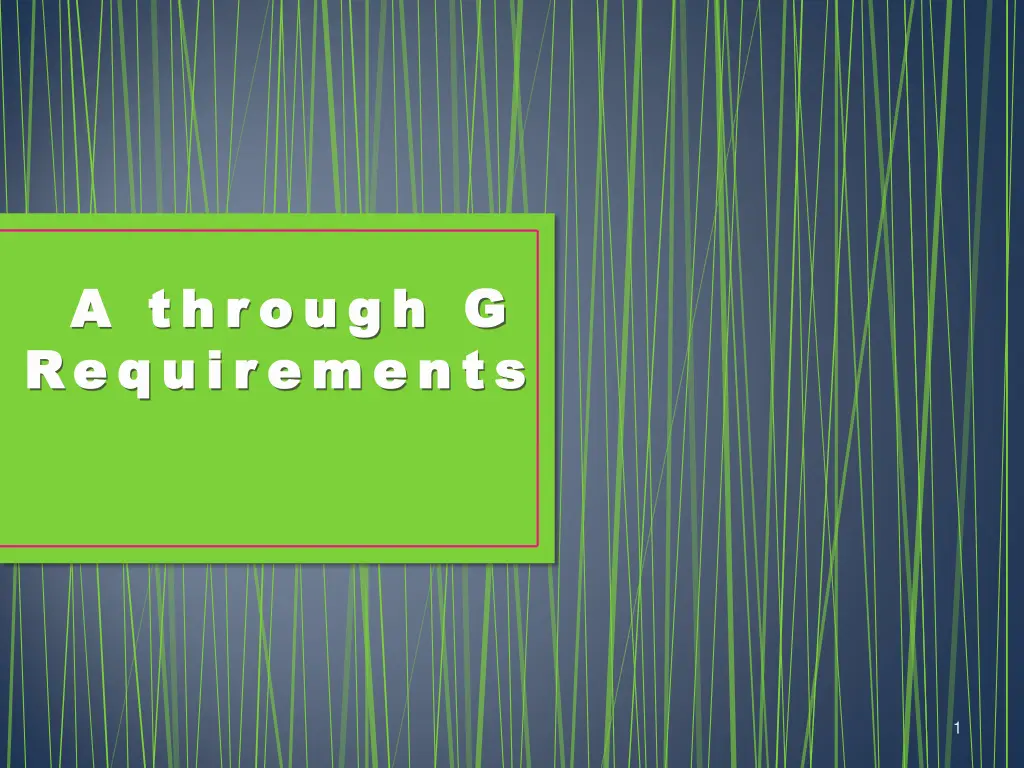 a thr ough g a thr ough g requir ements requir n.w