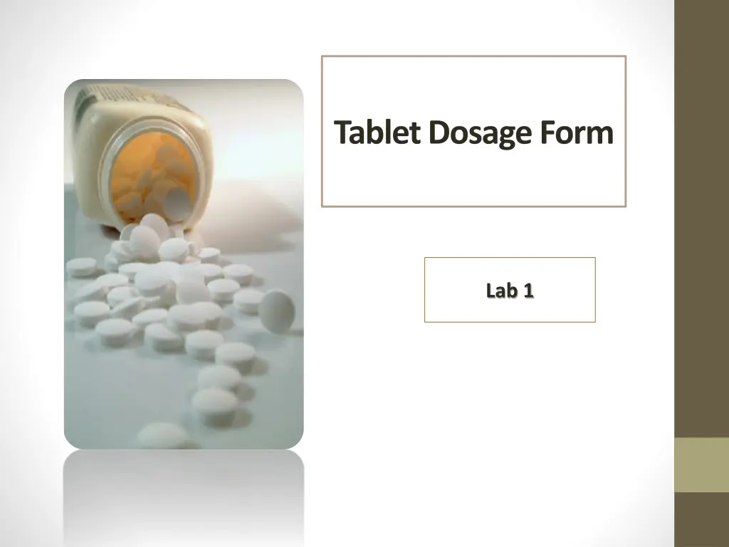 tablet dosage form n.w