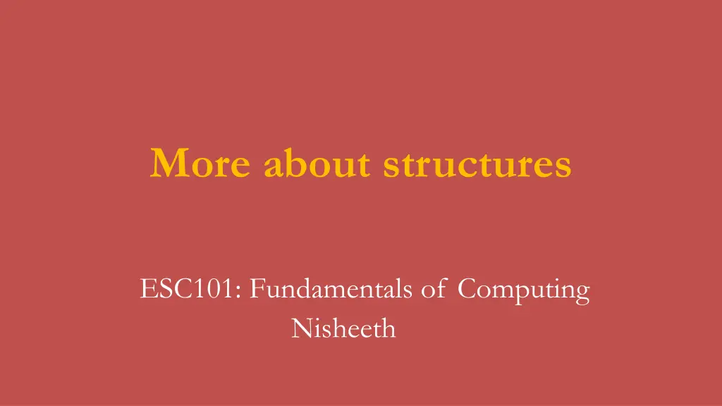 more about structures n.w