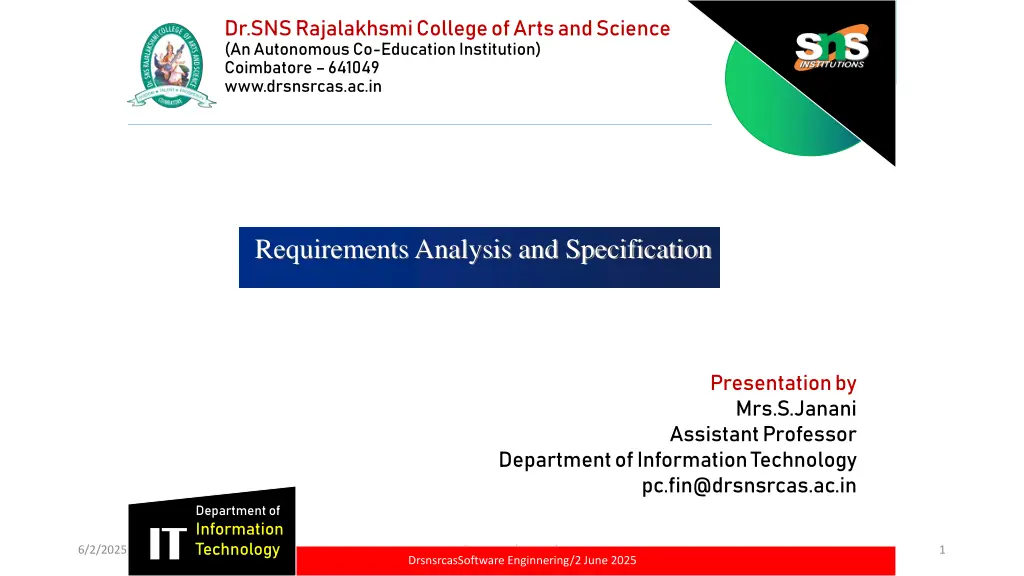 dr sns rajalakhsmi college of arts and science n.w