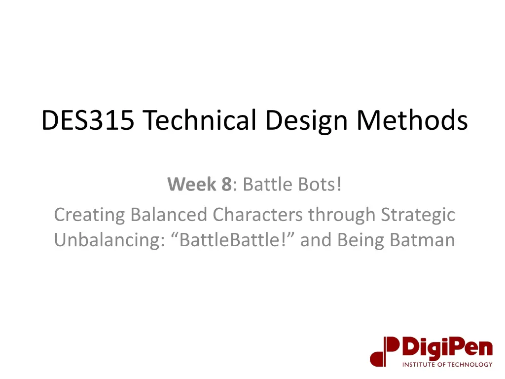 des315 technical design methods n.w